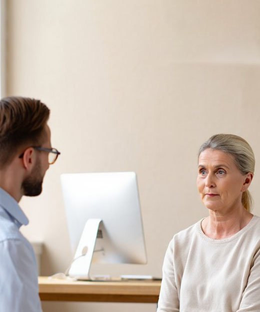 Пациент на приёме у врача